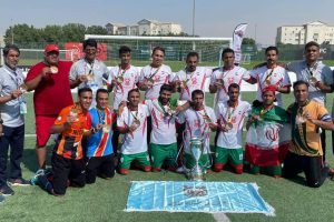 قهرمانی تیم فوتبال کارگران شرکت ملی صنایع مس ایران در مسابقات کارگری شرکت‌های جهان