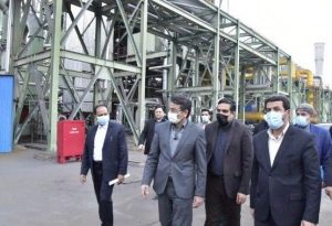 خط تولید آهن اسفنجی کارخانه فولاد قاینات آماده افتتاح است