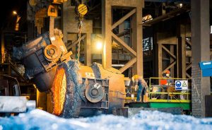 ریخته‌گری پاتیل سرباره شرکت مس در ذوب آهن