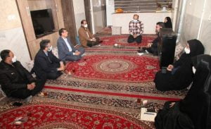 دیدار سرپرست مدیریت عامل ذوب‌آهن اصفهان با خانواده شهدا