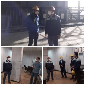 بازدید مهندس رخصتی از بخش تولیدات کک و مواد شیمیایی