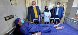 بازدید مهندس رخصتی از بیمارستان شهید مطهری ذوب‌آهن اصفهان