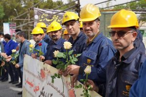 تجدید میثاق کارگران ذوب آهن اصفهان با آرمان‌های شهدا