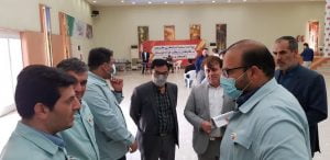 بازدید مدیرعامل از محل ثبت نام تسهیلات بانکی کم‌بهره به کارکنان شرکت فولاد خوزستان
