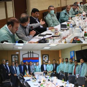 نشست مشترک مدیران عامل شرکت های گروه توکا فولاد با مدیرعامل شرکت فولاد هرمزگان