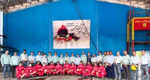 تقدیر معروفخانی مدیرعامل فولاد هرمزگان از کارکنان واحد HSE