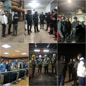 بازدید شبانه مدیرعامل فولاد سنگان ازواحدهای مختلف این شرکت