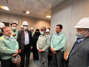 بازدید معاون نظارت و امور تولیدی سازمان بازرسی از فولاد هرمزگان