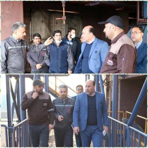 بازدیدسرپرست اداره کل راه آهن شرق کشور، از سازه جدید پل دسترسی به ساختمان بارگیر خانه ریلی شرکت اپال پارسیان سنگان