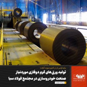 تولید ورق‌های گرم دوفازی در مجتمع فولاد سبا