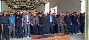 حضور مدیرعامل ذوب‌آهن در تشییع معدنکاران البرز شرقی