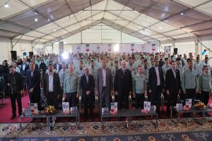 گزارش تصویری آغاز عملیات اجرایی چهار طرح توسعه‌ای بزرگ شرکت فولاد هرمزگان