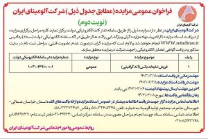 آلومینای ایران از طریق مزایده ضایعات باتس (آند گرافیتی) می‌فروشد