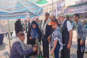 بازدید مدیر مجتمع مس سونگون از موکب شهدای مس در مرز مهران