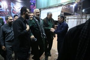 بازدید معاون معاون سپاه خوزستان از موکب شرکت فولاد اکسین در شلمچه / بسیج امکانات شرکت فولاد اکسین قابل تحسین است