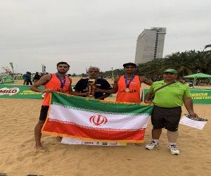 قهرمانی تیم والیبال ساحلی ایران در آسیای مرکزی