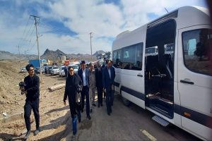 بازدید وزیر صمت از معادن سنگان و عملیات استخراج سنگ آهن شرکت اپال کانی پارس