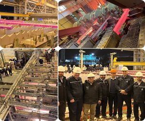 تولید اولین شمش فولادی در مجتمع فولاد قاینات