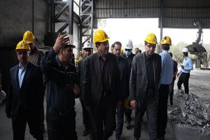 بازدید وزیر صمت از واحد آلومینیوم‌ سازی المهدی