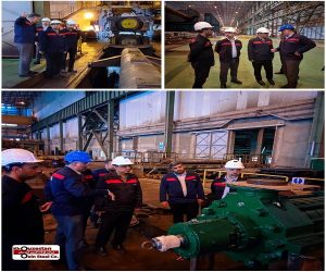 بازدید مدیر عامل از واحد تراش غلتک فولاد اکسین خوزستان؛ گامی بلند در مسیر توسعه و کیفیت