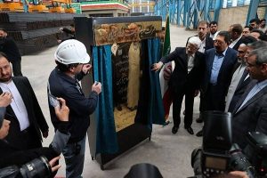 افتتاح «بزرگ‌ ترین کارخانه تولیدکننده تیرآهن در شرق کشور» با حضور معاون اول رئیس‌جمهور و وزیر صمت