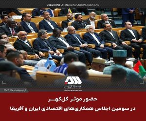حضور موثر گل گهر در اجلاس همكاری ایران و آفریقا، حوزه معدن و صنعت فولاد