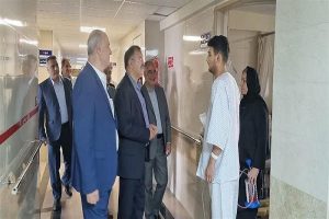 بازدید از بیمارستان شهید مطهری ذوب‌ آهن و عیادت از بیماران در آستانه عید غدیر