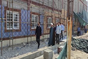 بازدید معاون منابع انسانی و امور اجتماعی فولاد خوزستان از ساختمان موکب شهدای فولاد در پایانه مرزی چذابه