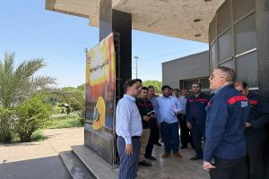 بازدید قائم‌ مقام فولاد اکسین از فضاهای رفاهی و عملیاتی با هدف ارتقاء کیفیت محیط کار