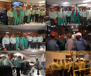 کارگران فولاد هرمزگان ؛ جهادگران خط مقدم تولید در روزهای سخت کشور