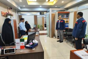 بازدید قائم‌ مقام شرکت فولاد اکسین از واحد آموزش و روند برگزاری دوره‌ های آموزشی