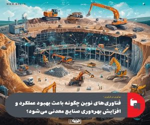 فناوری‌ های نوین چگونه باعث بهبود عملکرد و افزایش بهره‌وری صنایع معدنی می‌شود؟