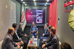 بازدید مدیرعامل هلدینگ صباانرژی از غرفه فولاد اکسین خوزستان در پانزدهمین نمایشگاه معدن و صنایع معدنی ایران