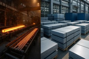 کاهش تولید فولاد در کنار جهش صادرات محصولات تخت