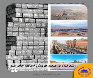 رشد ۷۱.۸ درصدی فروش ۶ماهه چادرملو