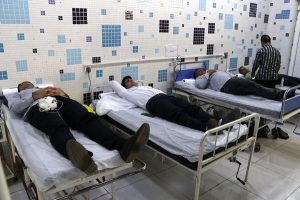 مشارکت گسترده کارکنان فولاد هرمزگان در پویش اهدای خون