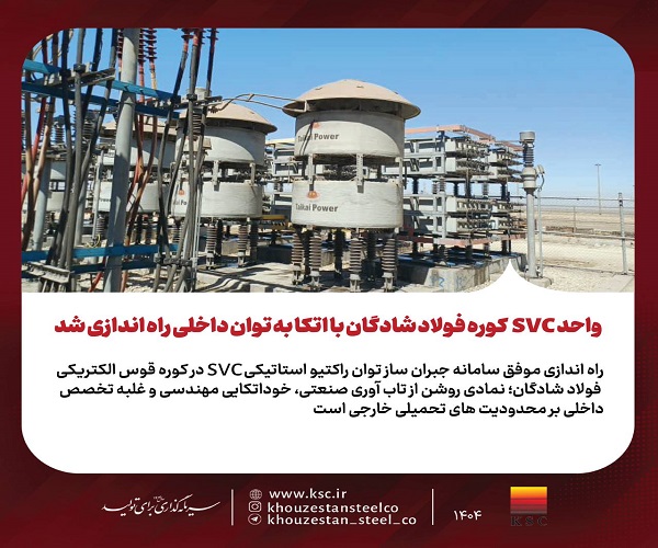 واحد SVC کوره فولاد شادگان