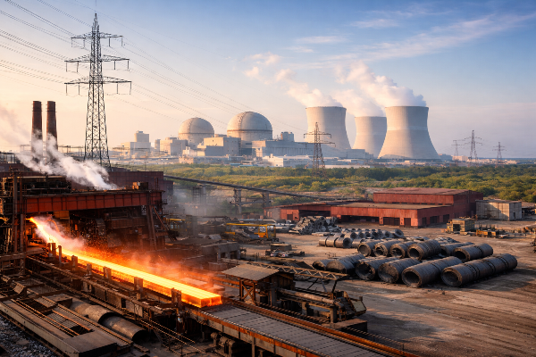 انرژی هسته‌ای در خدمت فولاد