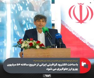 با ساخت الکترود گرافیتی ایرانی از خروج سالانه ۵۴ میلیون یورو ارز جلوگیری می شود