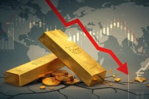 سقوط سنگین قیمت طلا؛ بزرگ‌ترین ریزش اونس از سال ۲۰۰۸